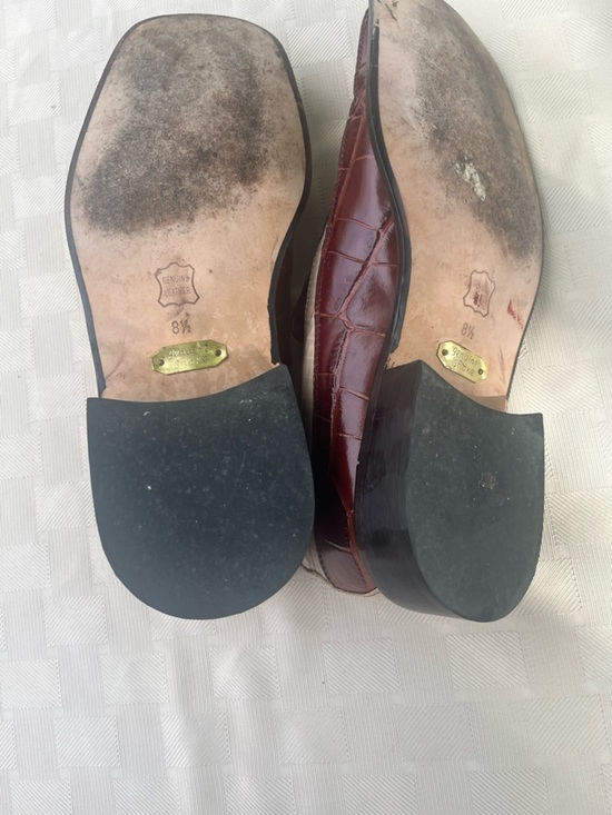 Stacy Adams Brown & Cream Genuine snake and leather upperTexture Slip-On Loafers main image 5
